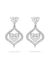 Secret Garden Woodland Heart Diamond Platinum Earrings