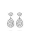 Vintage Palace Platinum Diamond Earrings