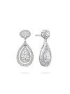 Vintage Palace Platinum Diamond Earrings