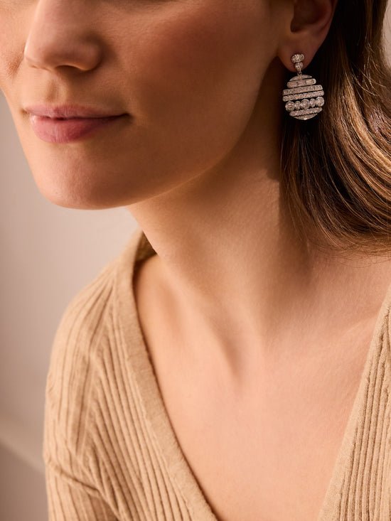 The Boodles National Gallery Collection - Play of Light Platinum Earrings