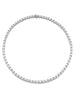 Classic Ashoka Diamond White Gold Necklace