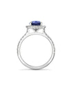 Vintage Pear Blue Sapphire Engagement Ring