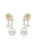 Secret Garden Pearl Yellow Gold Earrings