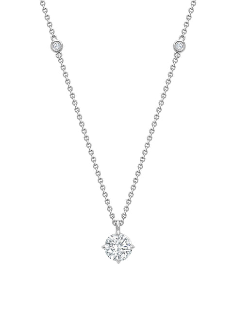 Classic Platinum Diamond Pendant