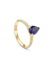 Petal Pear Cut Sapphire Yellow Gold Engagement Ring | Boodles