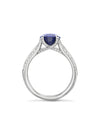 Petal Pear Sapphire Platinum Ring