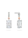 Ashoka White and Pink Diamond Drop Earrings | Boodles