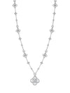 Be Boodles Long White Gold Large Diamond Necklace