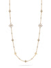 Be Boodles Medium Long Rose Gold Diamond Necklace