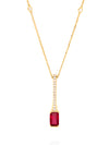 Classic Ruby Yellow Gold Pendant