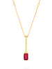 Classic Ruby Yellow Gold Pendant