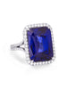 Vintage Ashoka Sapphire Platinum Ring