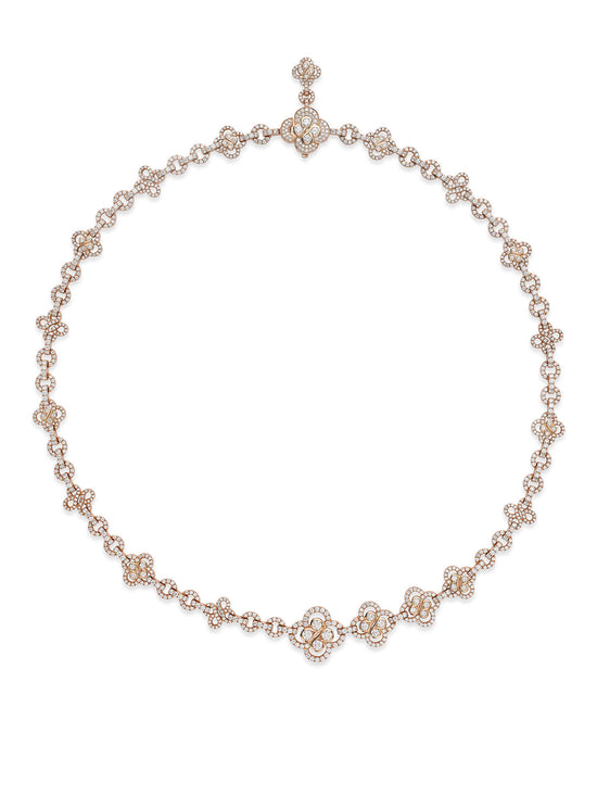 Be Boodles Rose Gold Asymmetric Necklace