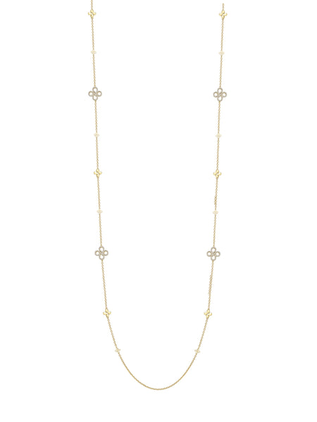 Be Boodles Long Yellow Gold Diamond Necklace | Boodles