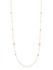 Be Boodles Long Rose Gold Diamond Necklace