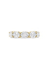 Classic Five Stone Oval Diamond Yellow Gold Ring