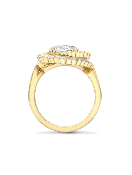 Monaco Diamond Yellow Gold Ring