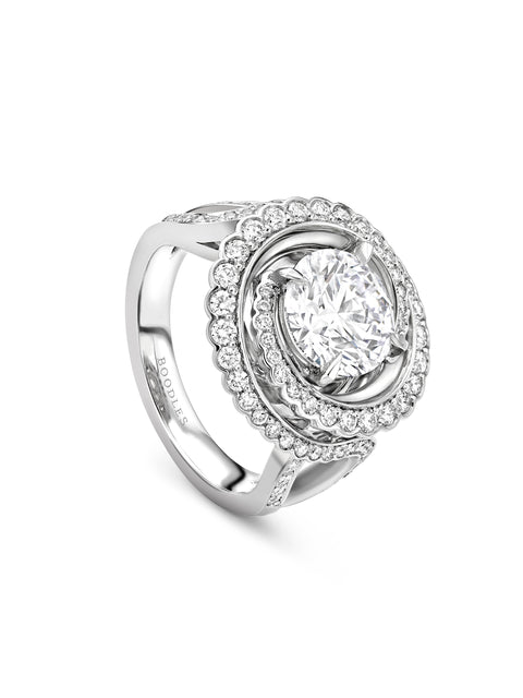 Monaco Diamond Platinum Ring