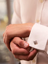 Be Boodles Platinum Diamond Cufflinks