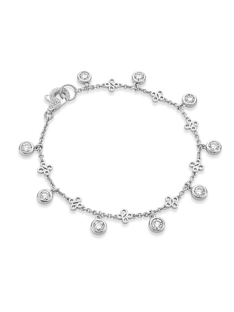 Beach Platinum Diamond Bracelet