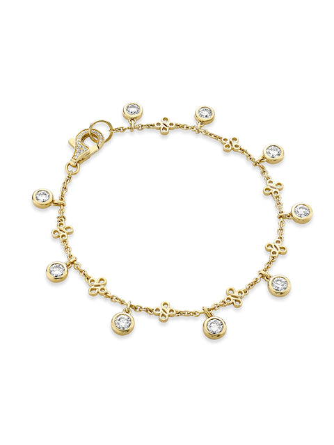 Beach Yellow Gold Diamond Bracelet