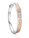 Manhattan Ashoka White and Rose Gold Bangle