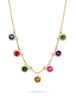 Beach Rainbow Yellow Gold Necklace