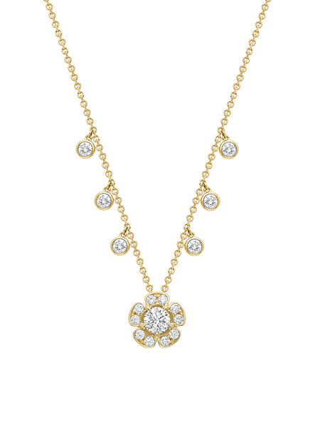 Secret Garden Medium Yellow Gold Diamond Pendant