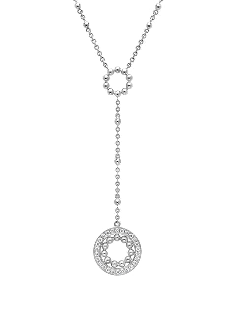 Circus Small White Gold Diamond Pendant