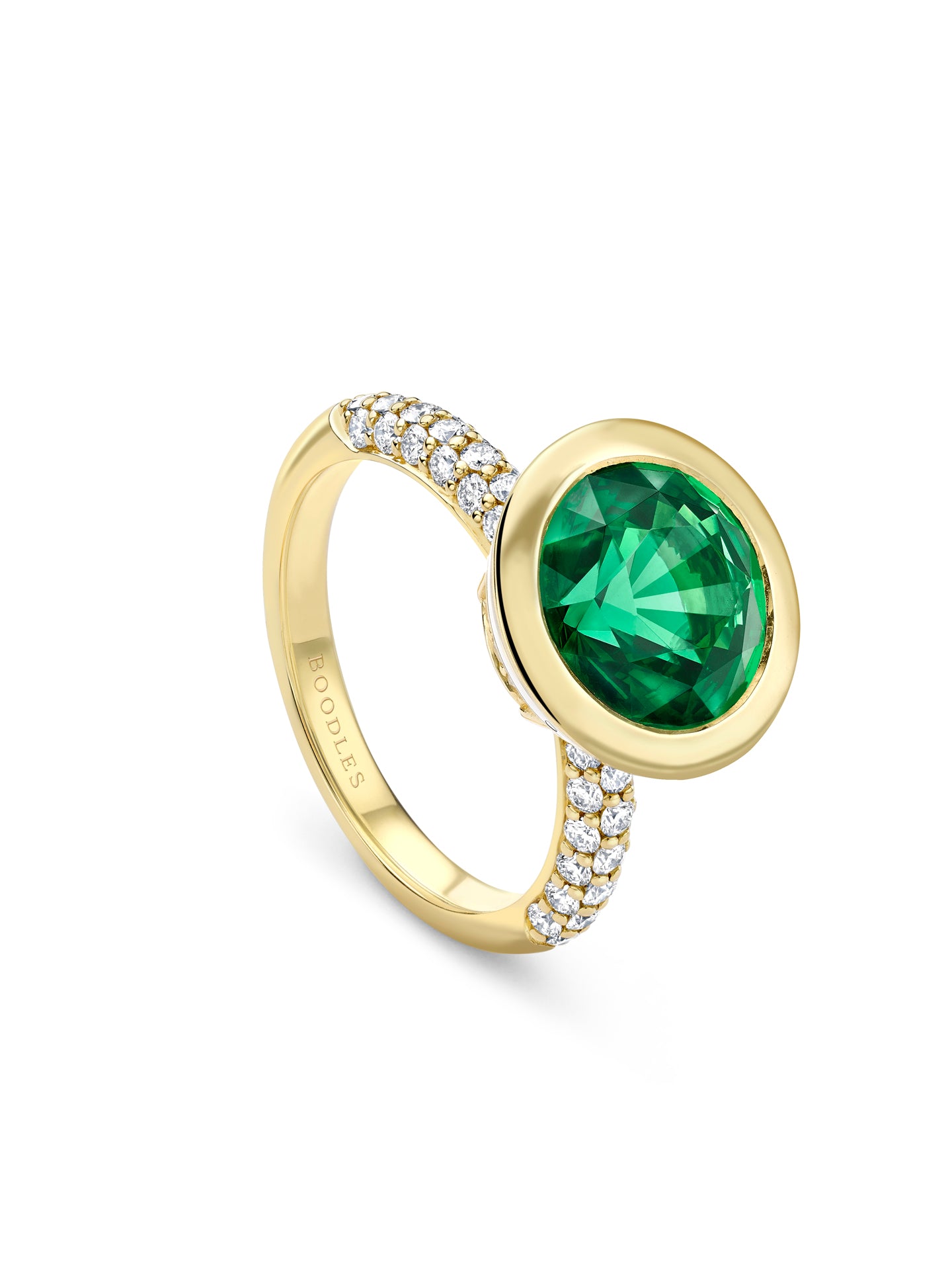 Florentine Dolce Vita Tsavorite Yellow Gold Ring | Boodles