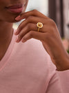 A Family Journey Prague Florentine Topaz Yellow Gold Ring