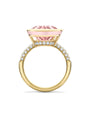 Florentine Dolce Vita Pear Pink Morganite Yellow Gold Ring | Boodles