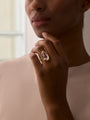 Florentine Dolce Vita Pear Pink Morganite Yellow Gold Ring | Boodles