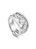 Beach Diamond Platinum Ring