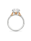 Peace of Mined Pear Cut Diamond Platinum Ring