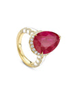 A Family Journey Rome Ruby Yellow Gold Ring