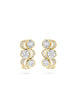 Over the Moon Diamond Enamel Yellow Gold Earrings