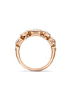 Over the Moon Diamond Enamel Rose Gold Ring