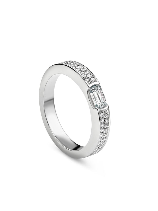 Ashoka Platinum Diamond Wedding Ring