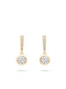 Classic Yellow Gold Diamond Drop Earrings