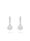 Classic Platinum Diamond Drop Earrings