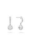 Classic Platinum Diamond Drop Earrings