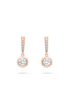 Classic Rose Gold Diamond Drop Earrings