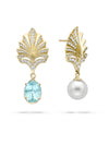 Olympian Paraiba Yellow Gold Earrings