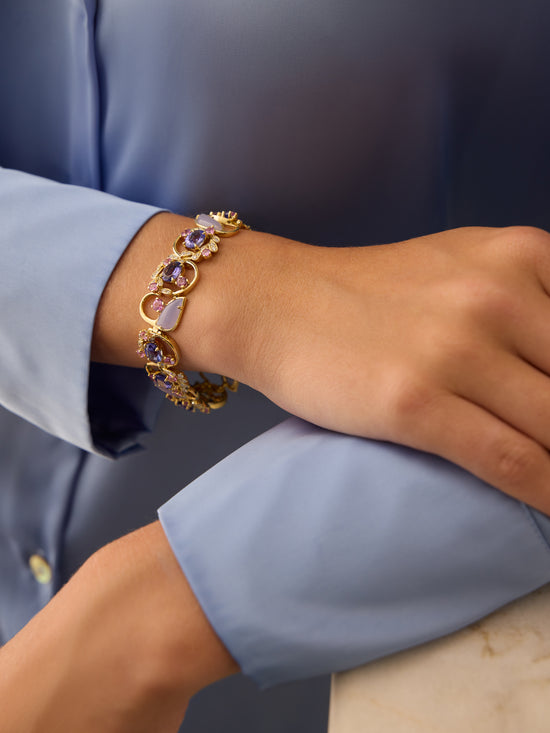 A Family Journey Provence Tanzanite Yellow Gold Bracelet | Boodles