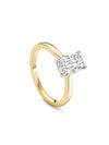 Classic Ashoka Yellow Gold Diamond Engagement Ring