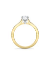 Classic Ashoka Yellow Gold Diamond Engagement Ring