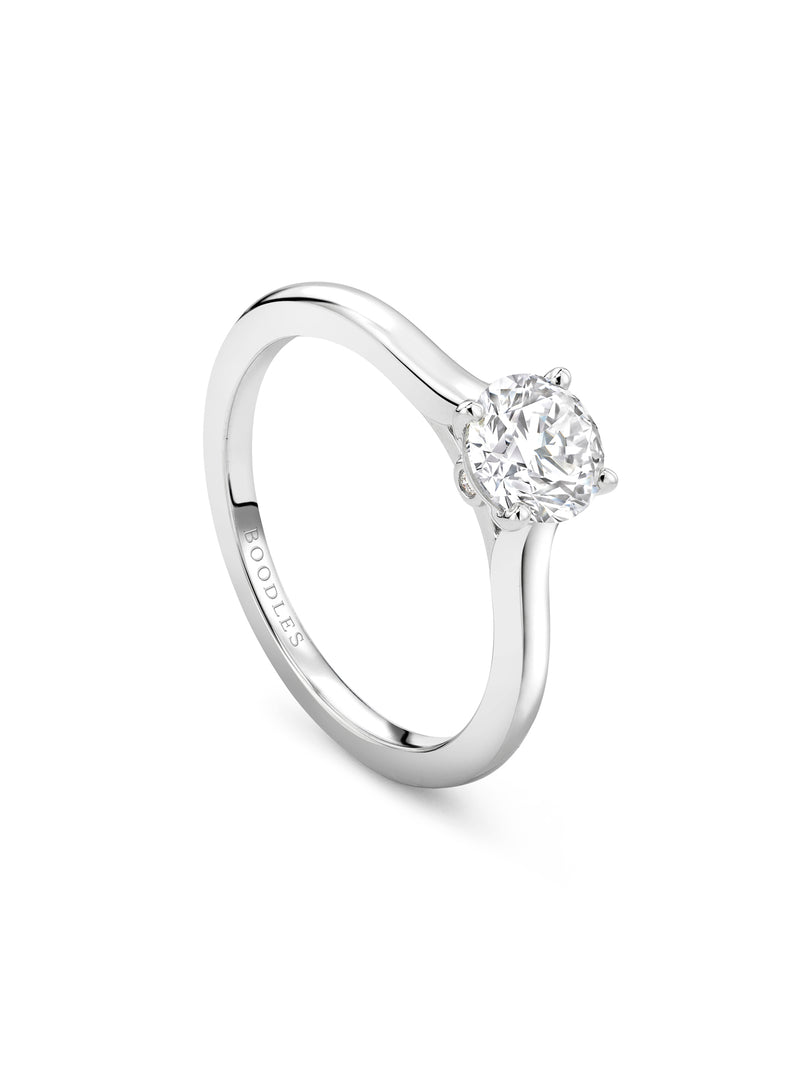 Classic Platinum Diamond Engagement Ring