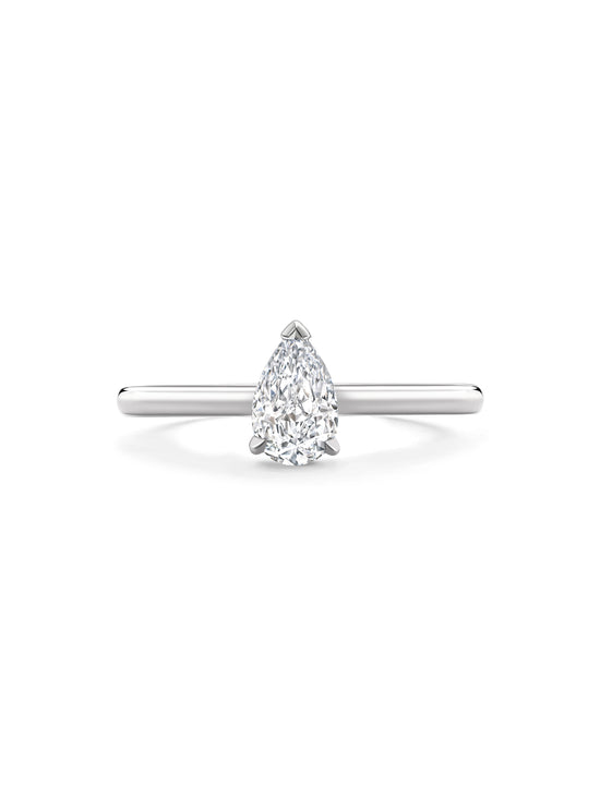 Classic Pear Diamond Platinum Engagement Ring | Boodles