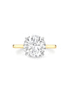 Classic Brilliant Diamond Yellow Gold Engagement Ring